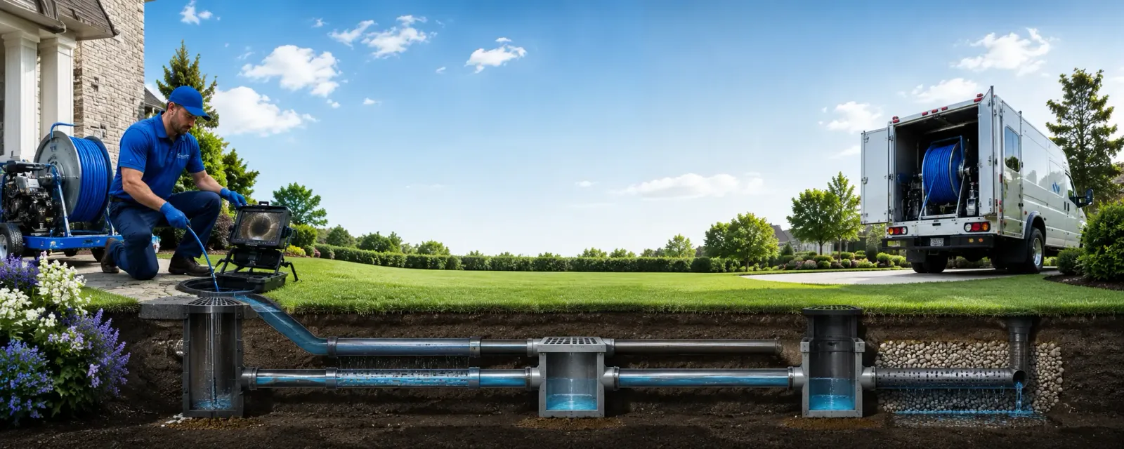 Outdoor drain cleaning information for Madisonville, TX